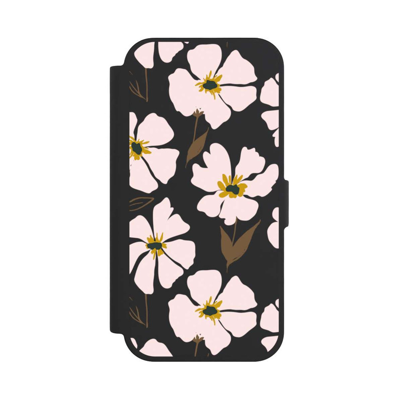 iPhone 17 NIVOflip Simple Pastell Flowers Rose Transparent