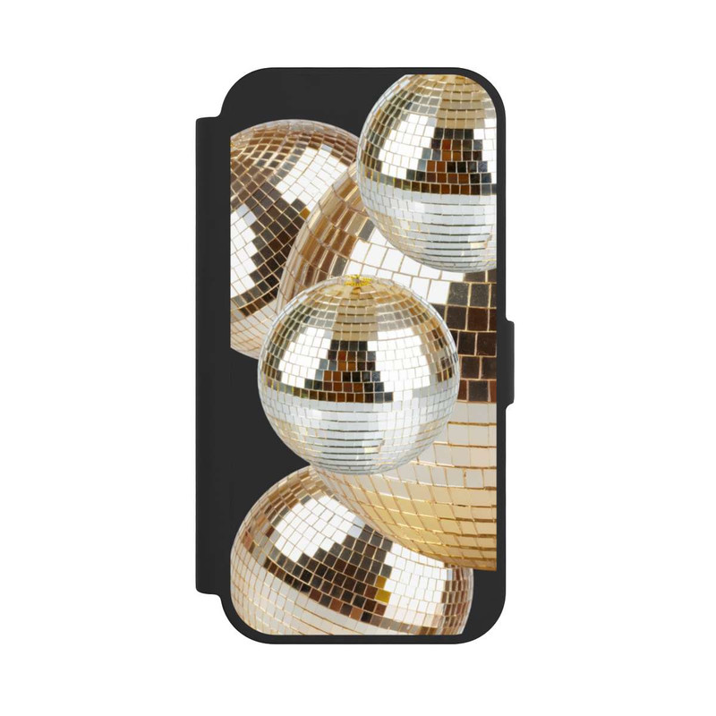 iPhone 17 NIVOflip Discokugel Gold Transparent mit KI