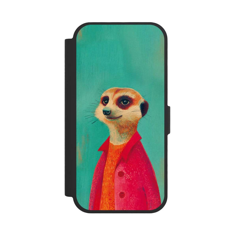 iPhone 17 NIVOflip Meerkat Green Illustration