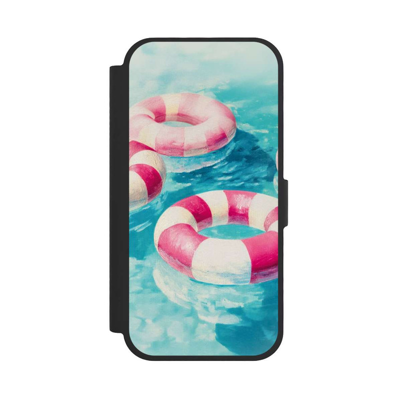 iPhone 17 NIVOflip Striped Swim Rings in The Pool