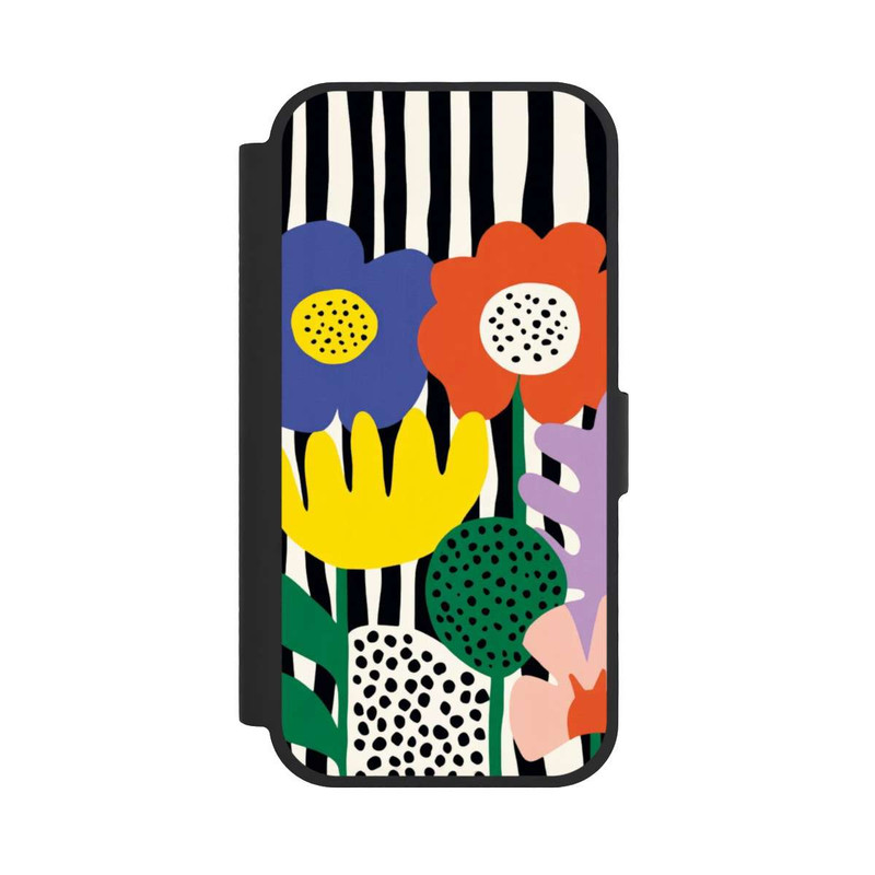 iPhone 17 NIVOflip Flowers Striped Background