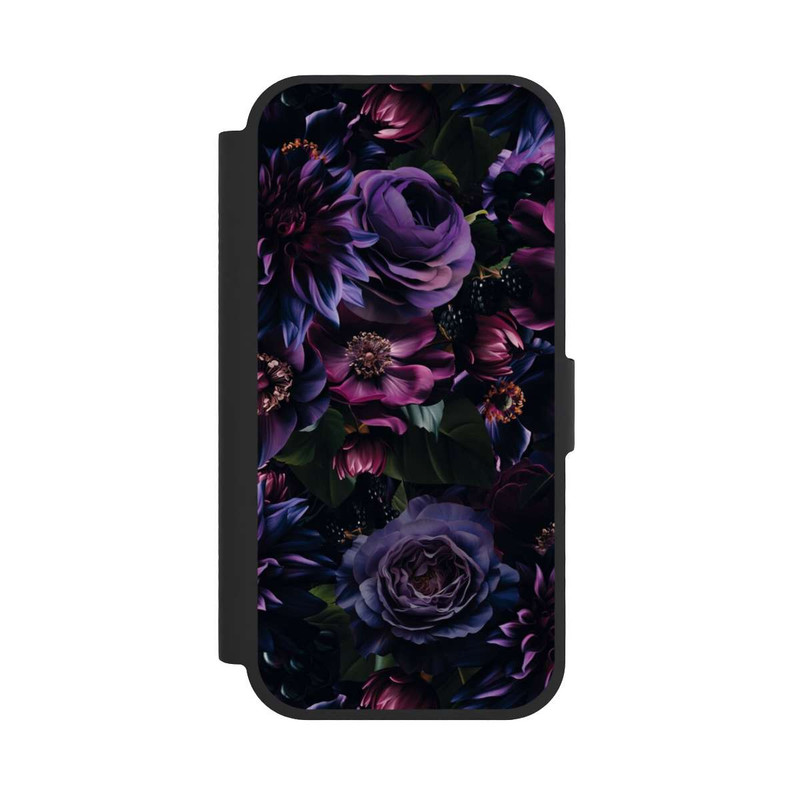 iPhone 17 NIVOflip Dark Purple Flowers