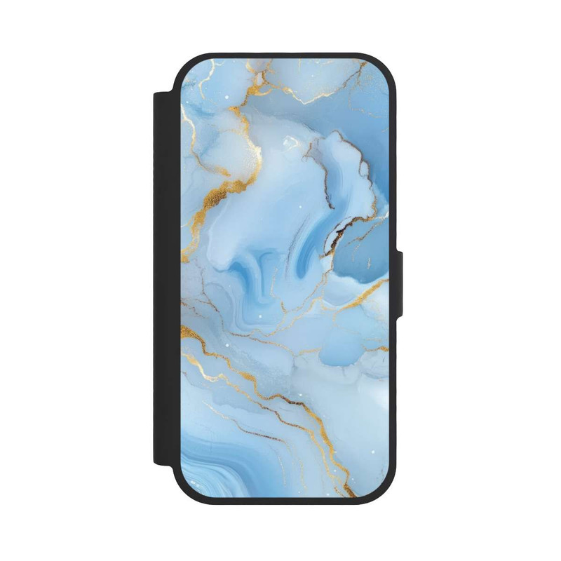 iPhone 17 NIVOflip Blue Marble Goldprint