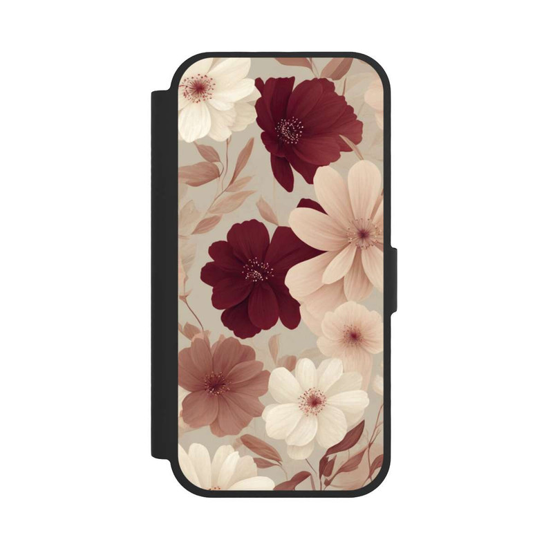 iPhone 17 NIVOflip Romantic Flowers Beige with AI