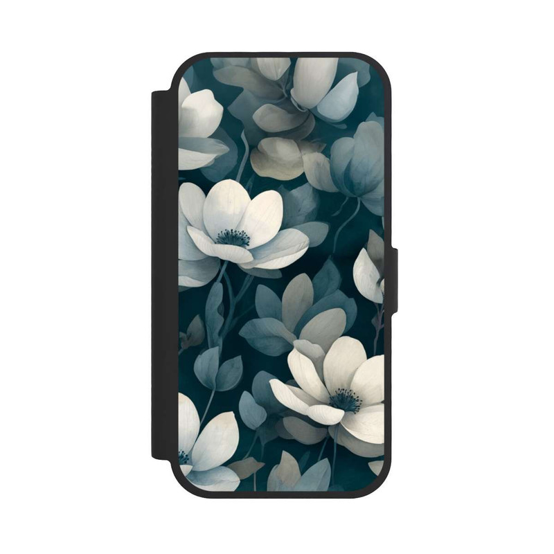 iPhone 17 NIVOflip Negative Flower Petrol White with AI