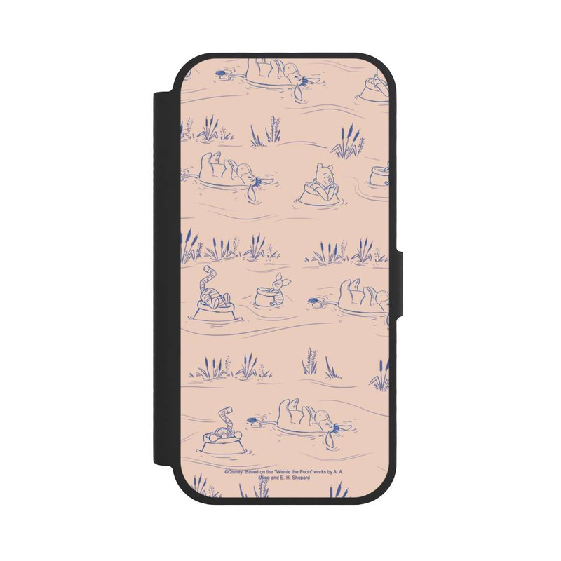 iPhone 17 NIVOflip Winnie l'Ourson Pont Rose à Motif Céramique
