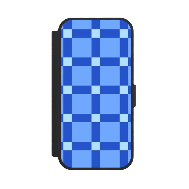 iPhone 17 NIVOflip Kariert Muster Blau