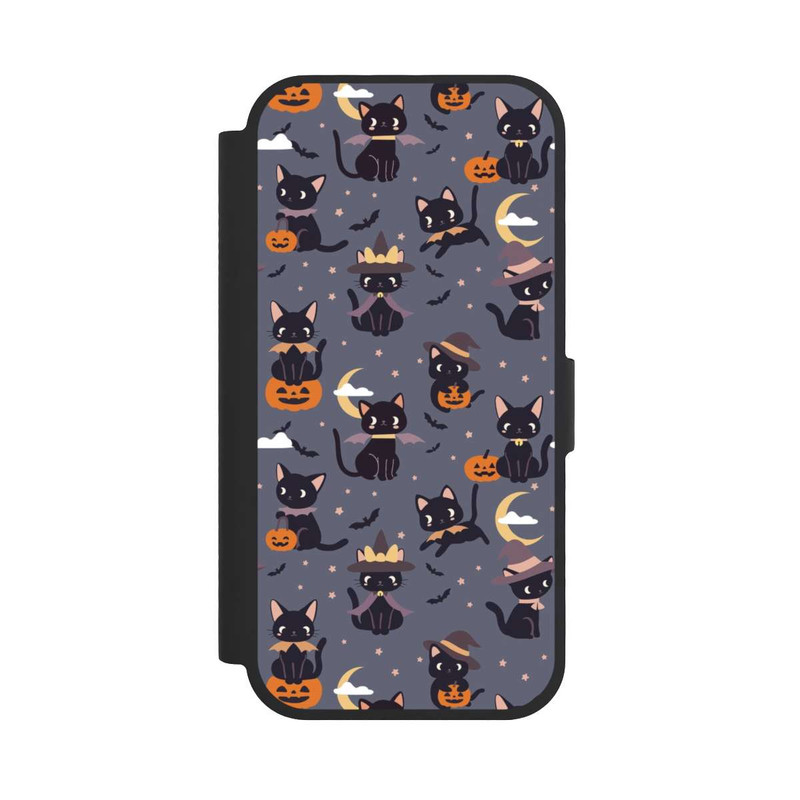 iPhone 17 NIVOflip Cute Halloween Witch Cats and Pumpkins