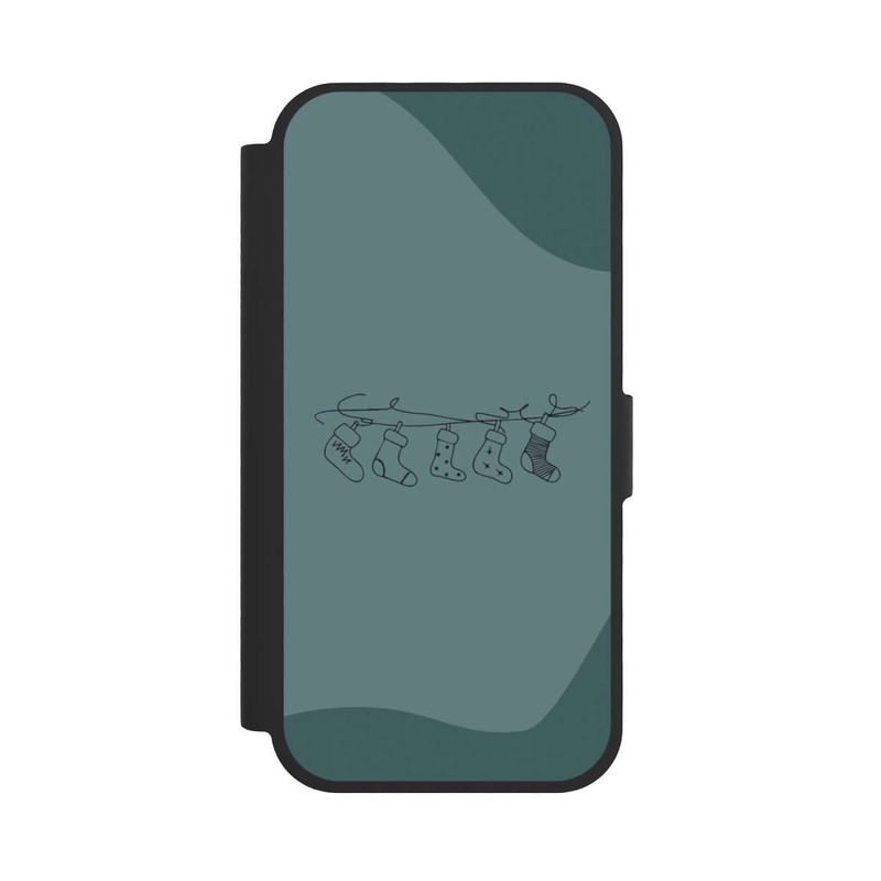iPhone 17 NIVOflip Christmas stockings line art minimalistic