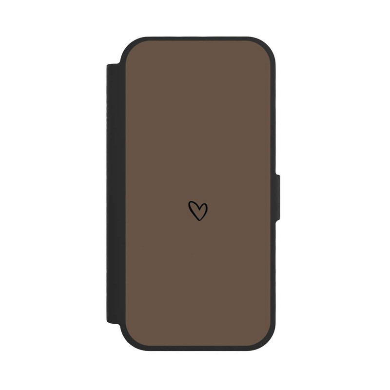 iPhone 17 NIVOflip Herz Minimalistisch Braun