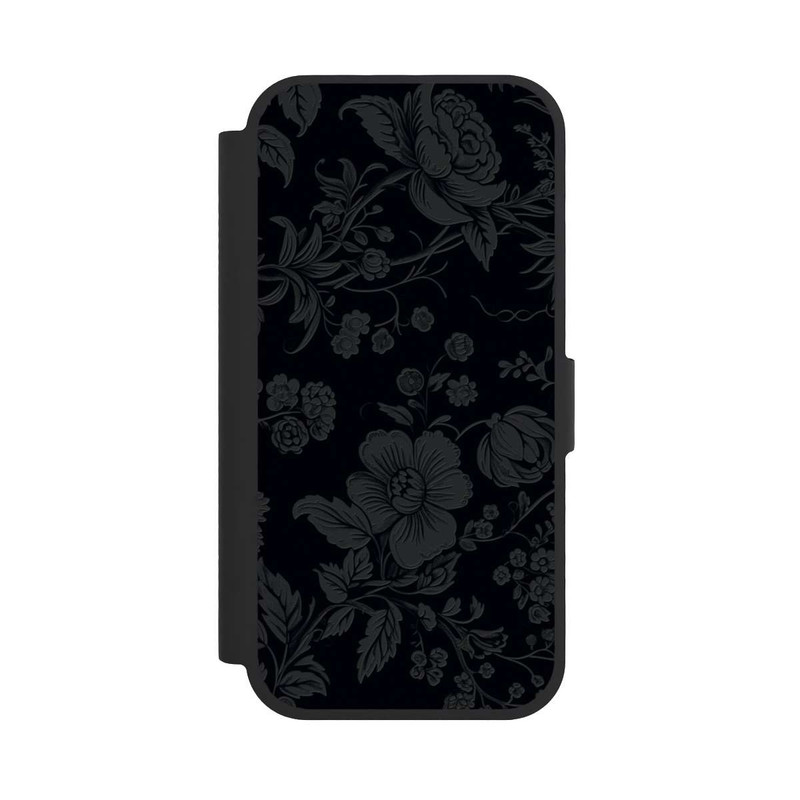 iPhone 17 NIVOflip Dunkle Blumen Vintageoptik