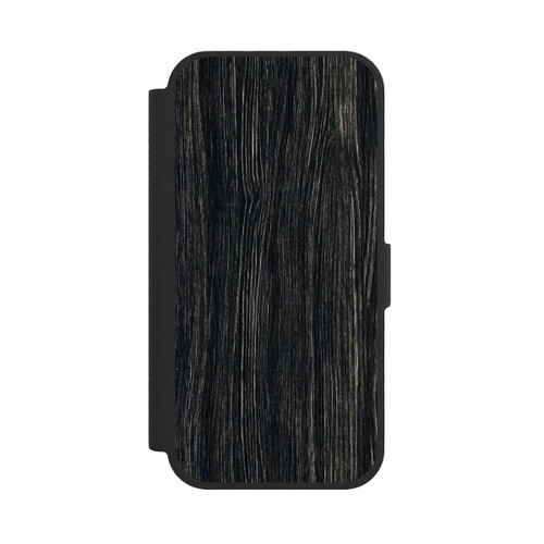 Apple iPhone 17 NIVOflip Dunkle Holzstruktur