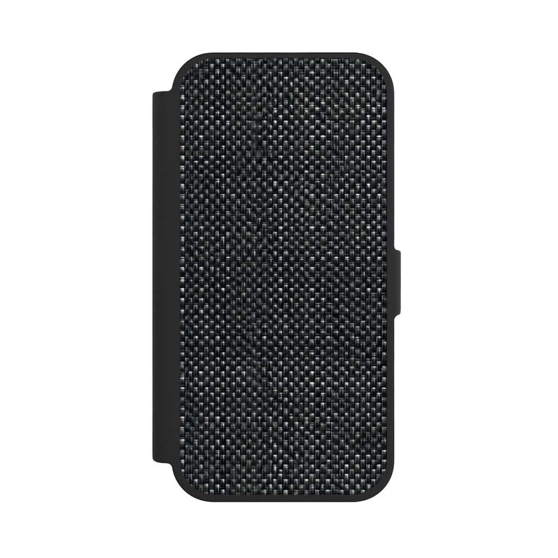 iPhone 17 NIVOflip Abstrakter schwarzer Stoff