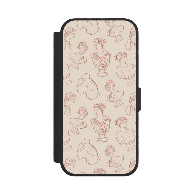 iPhone 17 NIVOflip Griechische Büsten Art-Déco Braun