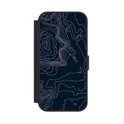 Apple iPhone 17 NIVOflip Berg Höhenlinien Dunkel