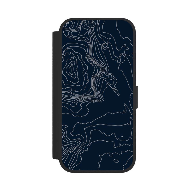 iPhone 17 NIVOflip Berg Höhenlinien Dunkel