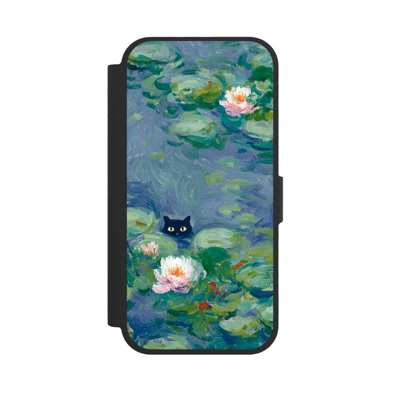 iPhone 17 NIVOflip Katze im Teich Gemälde