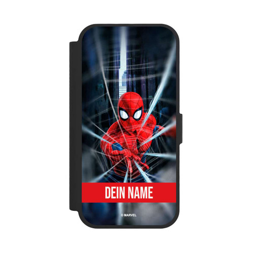 Apple iPhone 17 NIVOflip Spiderman Webs in Action Personalisierbar