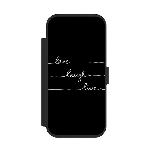 Apple iPhone Air NIVOflip Love Laugh Live weiß/schwarz