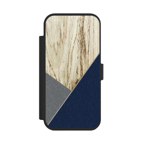 Apple iPhone Air NIVOflip Grafic Wood Blue