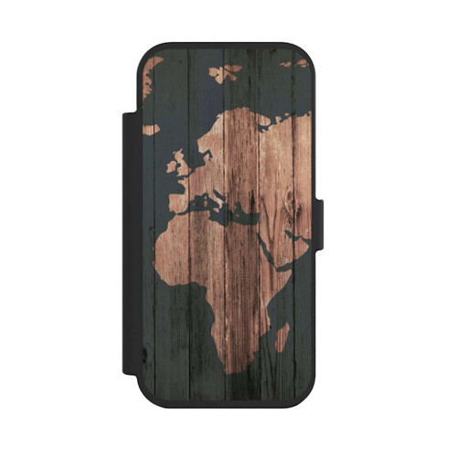 Apple iPhone Air NIVOflip Wooden World Map
