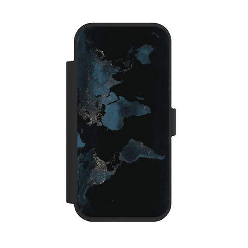 Apple iPhone Air NIVOflip Carte du Monde Nuit