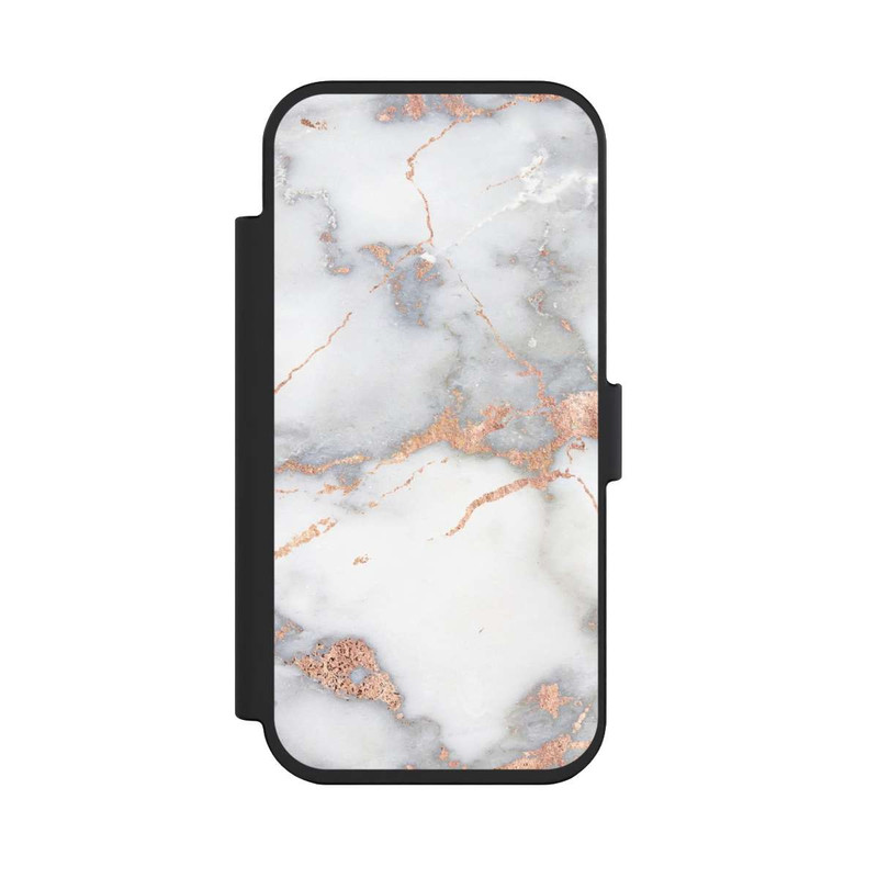 iPhone Air NIVOflip Weißer und goldener Marmorlook