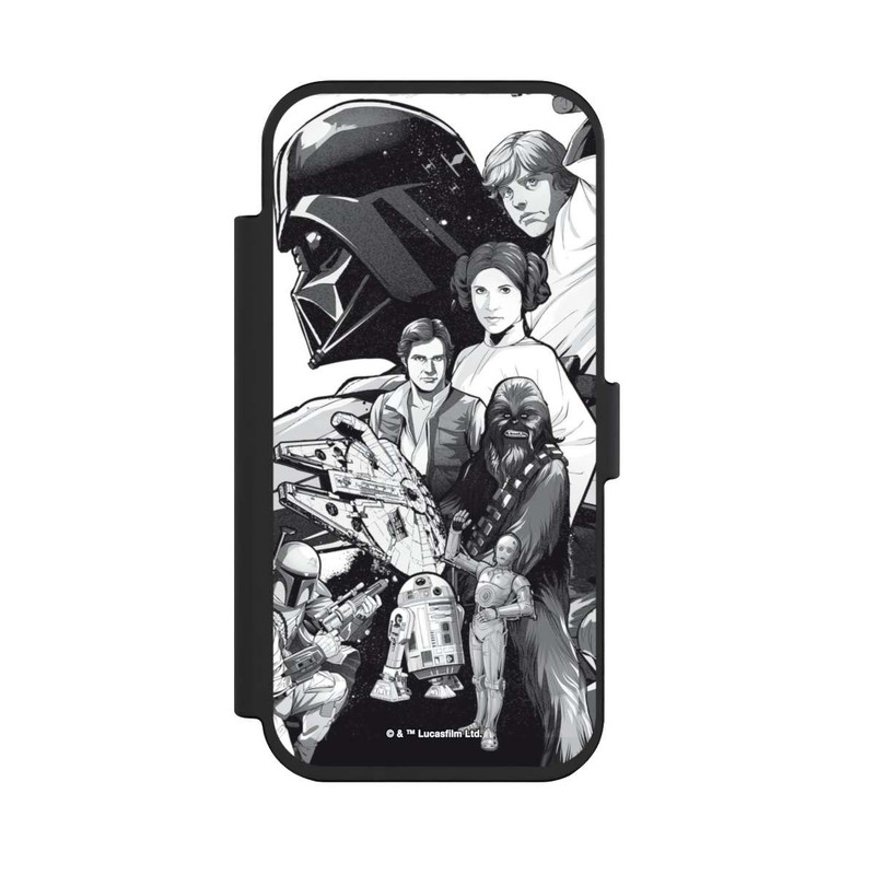 iPhone Air NIVOflip StarWars Charaktere - Schwarz-Weiß