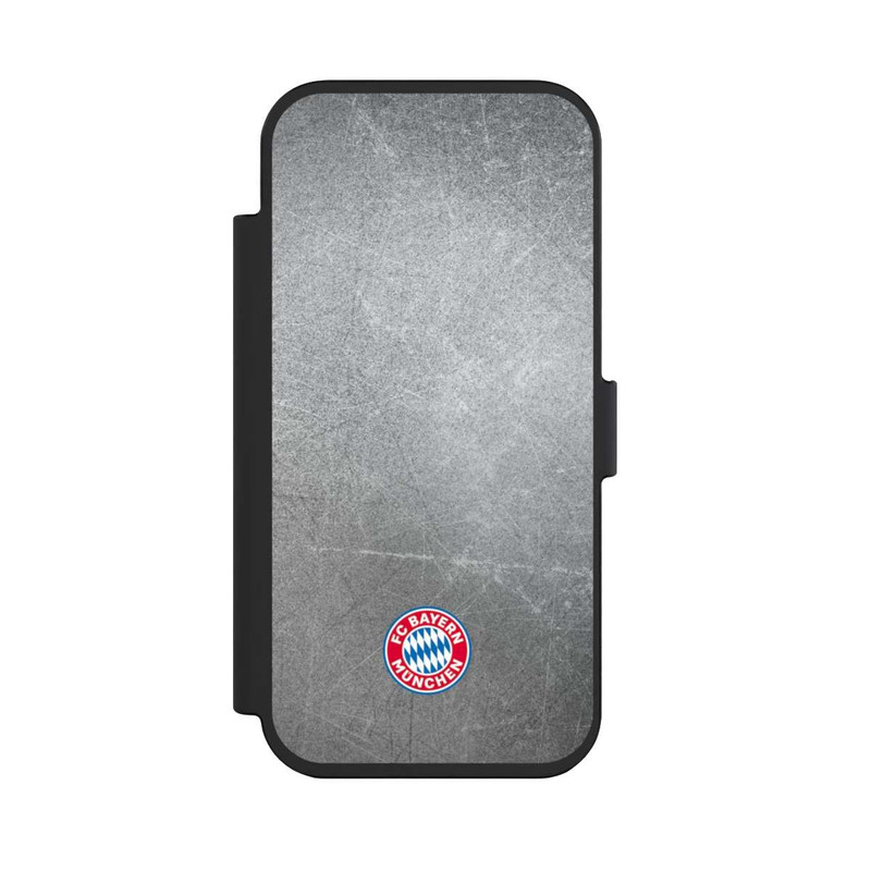 iPhone Air NIVOflip Klassisches FCB Logo Klein - Bunt auf Metalllook