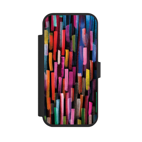 Apple iPhone Air NIVOflip Bunte Pinselstriche schwarz