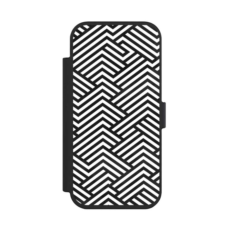iPhone Air NIVOflip Schwarz und Weiß ZigZag