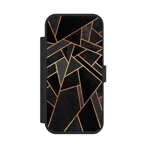 Apple iPhone Air NIVOflip Schwarze Nacht Gold Druck