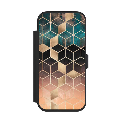 Apple iPhone Air NIVOflip Ombre Traum Würfel Gold Druck