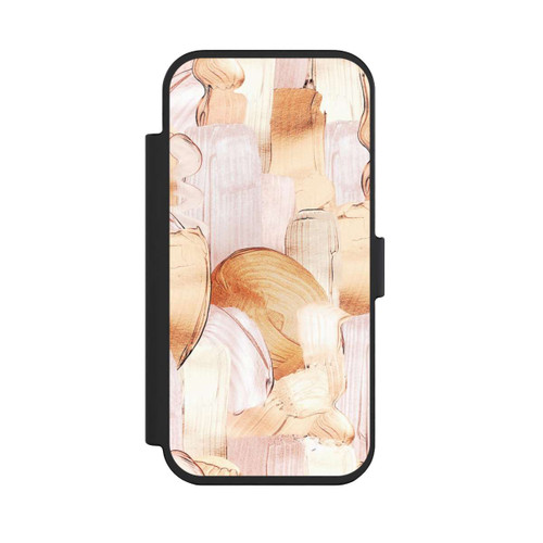 Apple iPhone Air NIVOflip White/Gold Brush Pattern