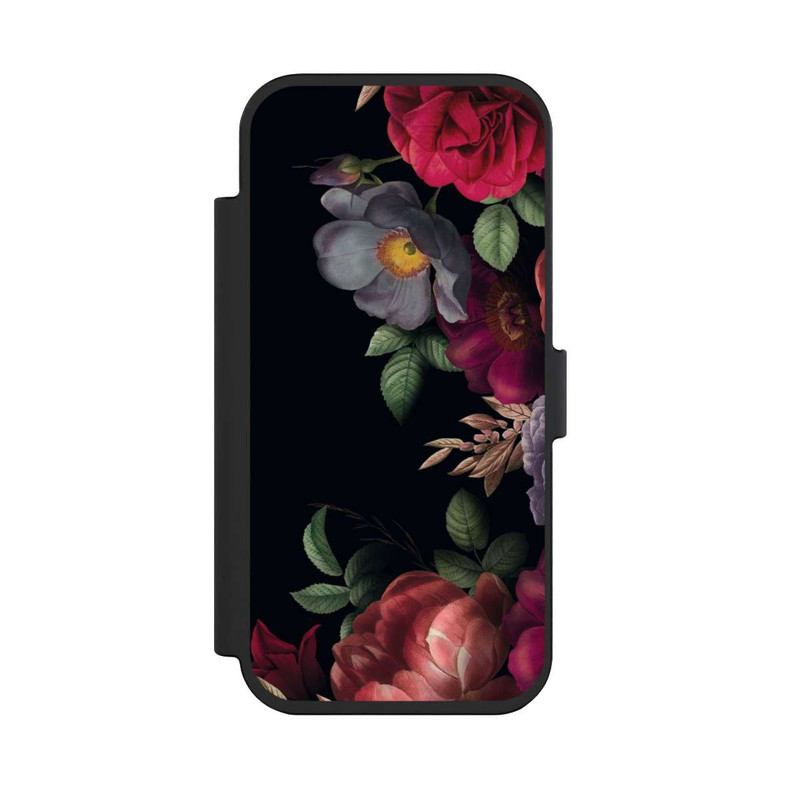 iPhone Air NIVOflip Blumen Auf Schwarz