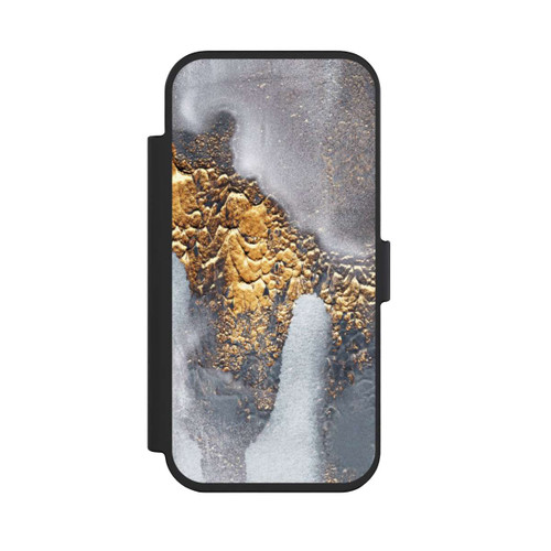 Apple iPhone Air NIVOflip Beton-Gold-Glitzerlook