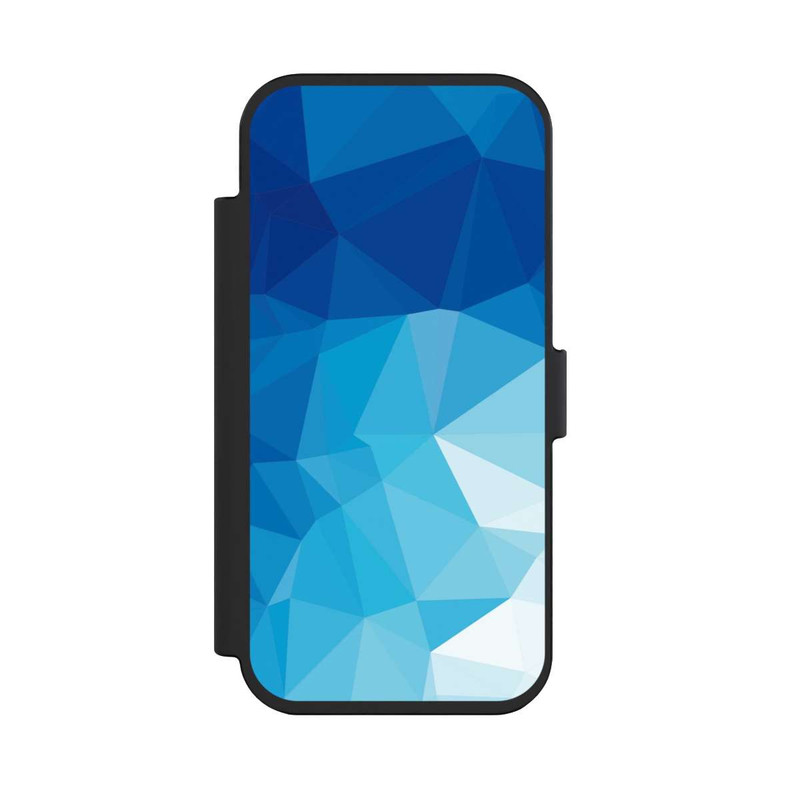 iPhone Air NIVOflip Polygonales blaues Mosaik