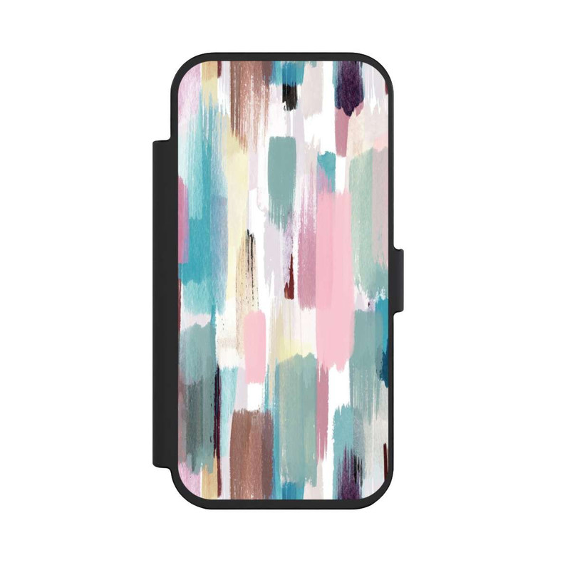 iPhone Air NIVOflip Coups de pinceau abstraits Nuances pastel