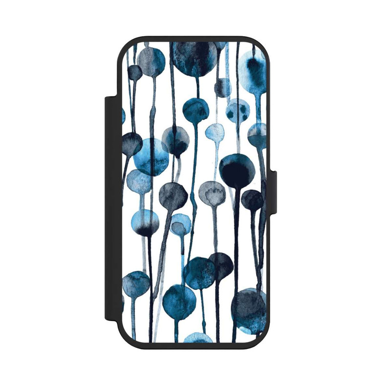 iPhone Air NIVOflip Tropfende Punkte blau