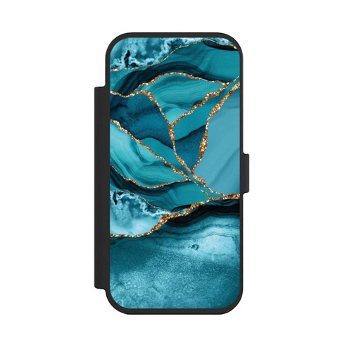 Apple iPhone Air NIVOflip Marbre Bleu Glacier