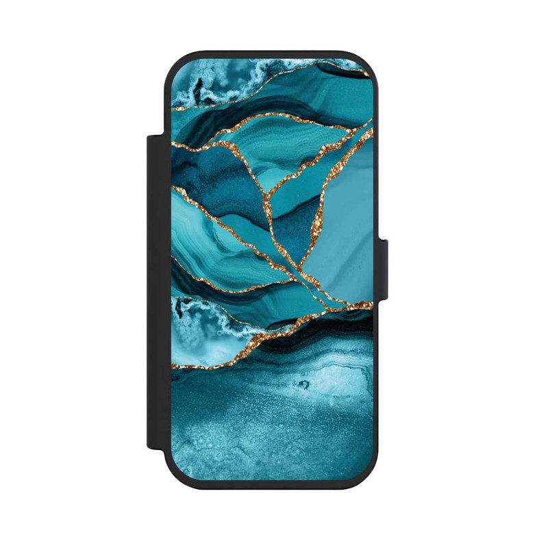 iPhone Air NIVOflip Eisblaue Marmor Landschaft