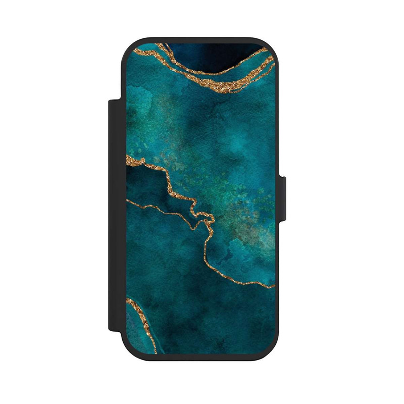 iPhone Air NIVOflip Edelstein glänzend aquamarin