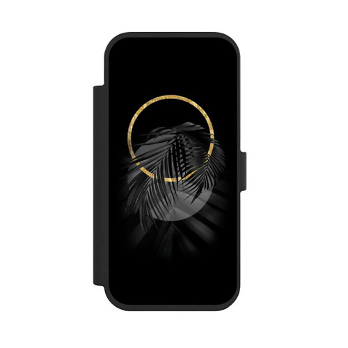 Apple iPhone Air NIVOflip Feuille tropicale noire