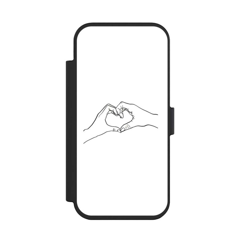 iPhone Air NIVOflip Herz Hände Line Art