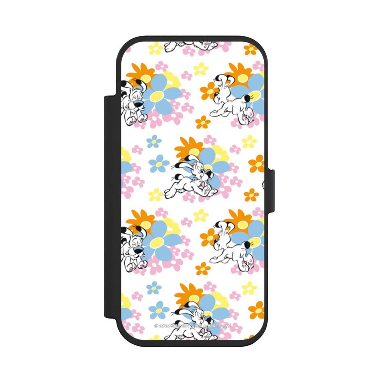 iPhone Air NIVOflip Idéfix sur fleurs colorées