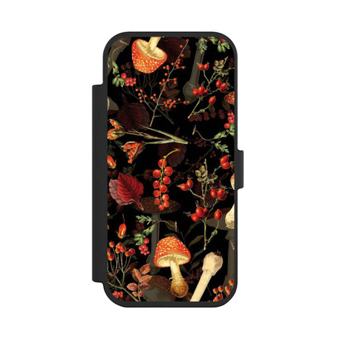 Apple iPhone Air NIVOflip Mushroom Pattern Black