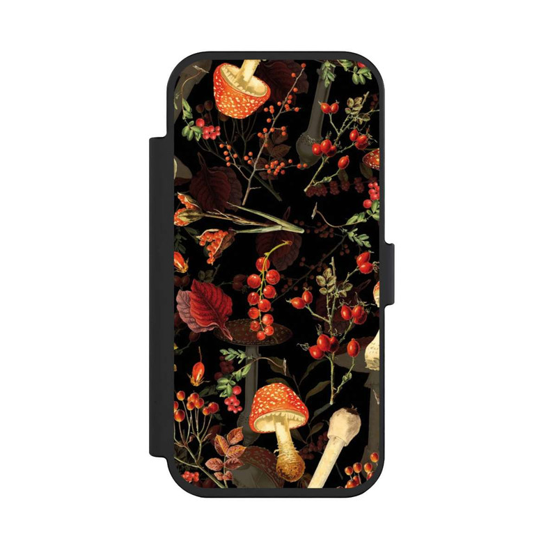 iPhone Air NIVOflip Mushroom Pattern Black