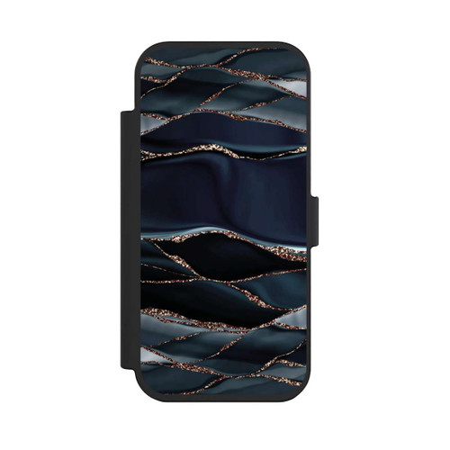 Apple iPhone Air NIVOflip Dark Grey Stripes Golden LooK