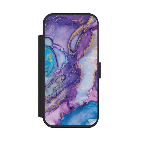 Apple iPhone Air NIVOflip Purple und Blue Swirl Ink