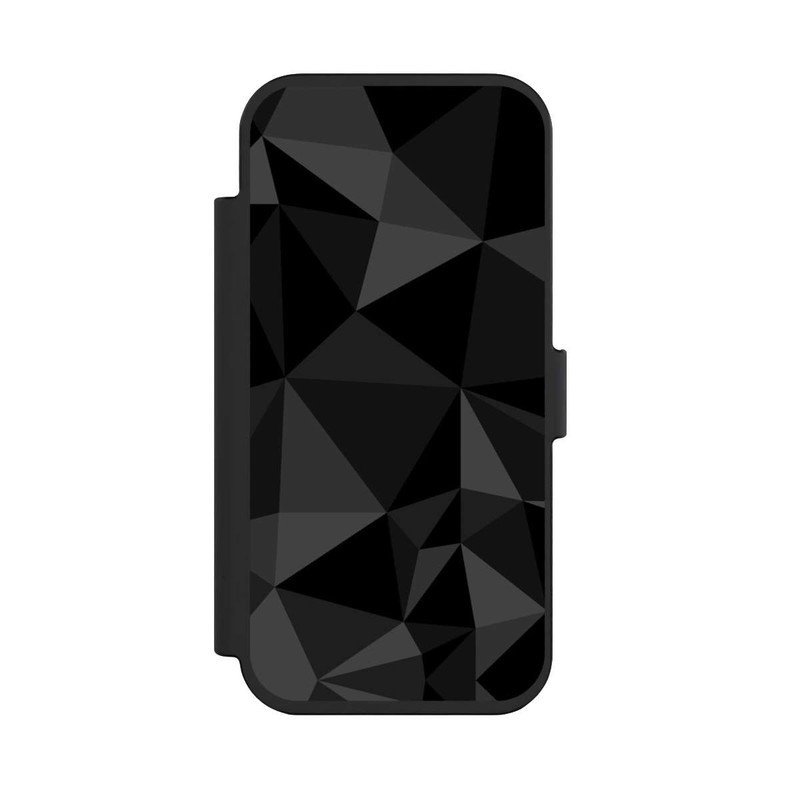 iPhone Air NIVOflip Polygonmuster schwarz